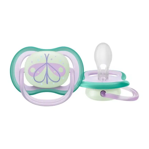 Avent Ultra Air Fopspeen - Nacht - 0-6 Mnd - 2 Stuks