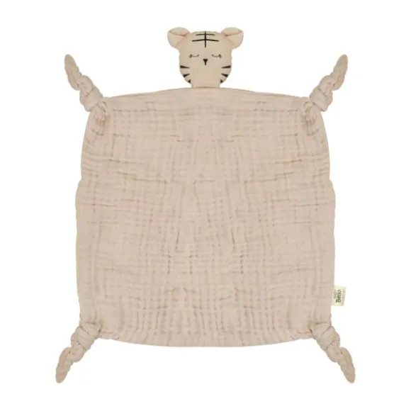 Baby Bello Toby The Tiger Knuffeldoekje - Toasted Almond