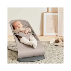 BabyBjörn Bliss Cotton Wipstoel - Zandgrijs