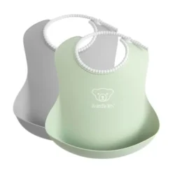 BabyBjörn Duo Slab - Grijs / Pastelgroen