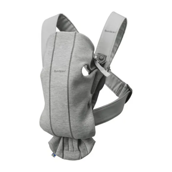 BabyBjörn Mini 3D Jersey Draagzak Lichtbeige