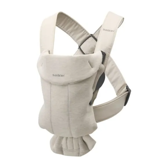 BabyBjörn Mini 3D Jersey Draagzak Lichtbeige
