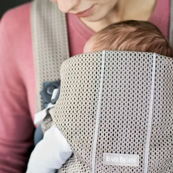 BabyBjörn Mini 3D Mesh Draagzak Donkerblauw