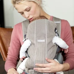 BabyBjörn Mini 3D Mesh Draagzak Donkerblauw