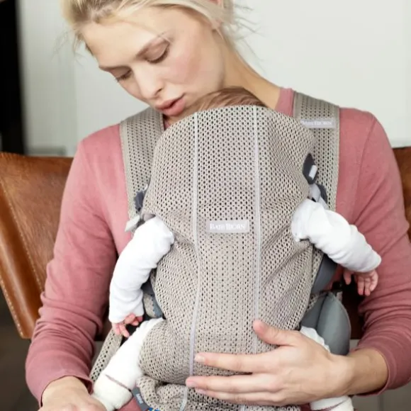 BabyBjörn Mini 3D Mesh Draagzak Donkerblauw