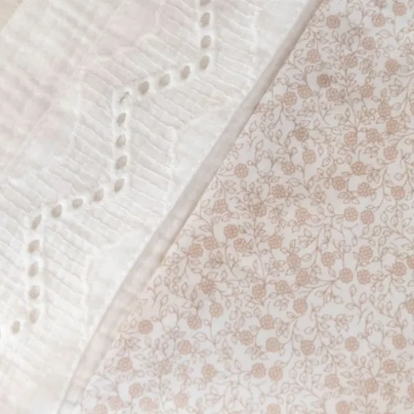 Baby's Only Calm Broderie Wieglaken - 80 x 100 cm - Wit