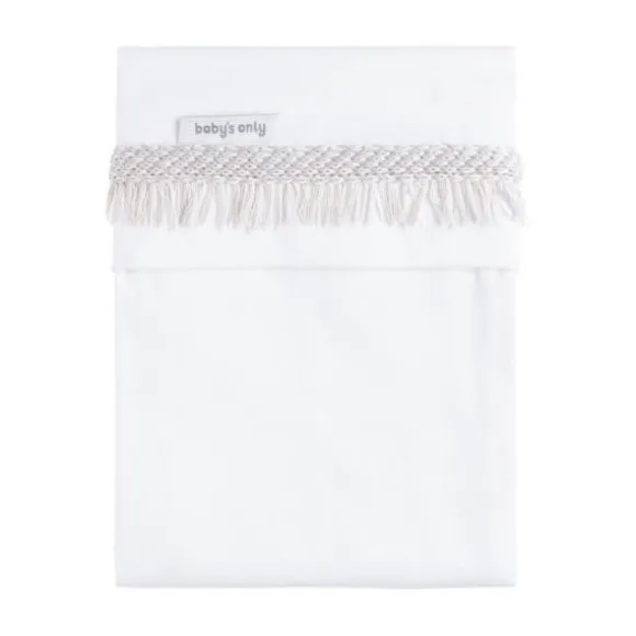 Baby's Only Happiness Wieglaken Gebreide Bies - Oud Roze / Ecru