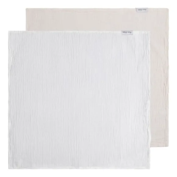 Baby's Only Tender Hydrofiele Doek - 2-Pack - 65x65 cm - Beige / Linen