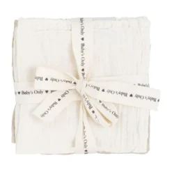 Baby's Only Tender Monddoekje - 3-Pack - 30x30cm - Beige / Linen
