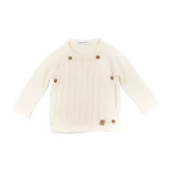 Bamboom Knitted Trui Met Overslag Wit 1 Mnd