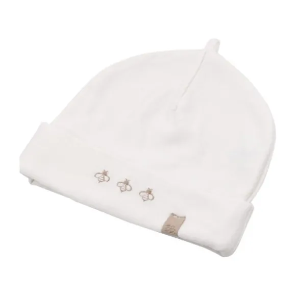 Bamboom Muts Bees - Cream - Maat S (0-4M)