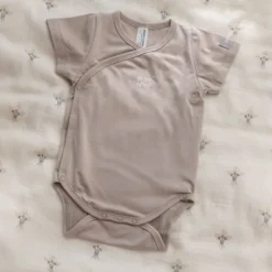 Bamboom Overslag Romper - Zand - 1 Mnd