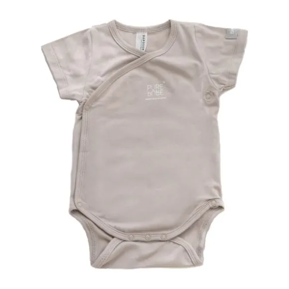 Bamboom Overslag Romper - Zand - 1 Mnd