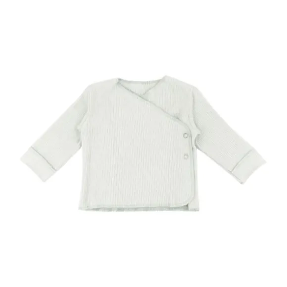 Bamboom Overslagshirt - Pure - Lange Mouw - Blauw - 1 Mnd