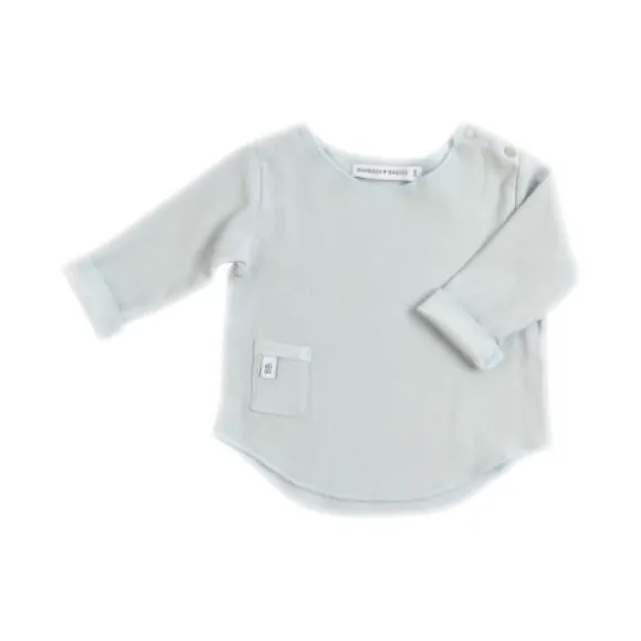 Bamboom T-shirt Lange Mouw Crème 1 Mnd