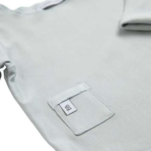 Bamboom T-shirt Lange Mouw Crème 1 Mnd