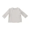 Bamboom T-Shirt Met Overslag - Lange Mouw - 1 Mnd - Sand