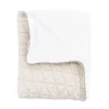 Bamboom Wrinkled Ledikantdeken - Birch Sand
