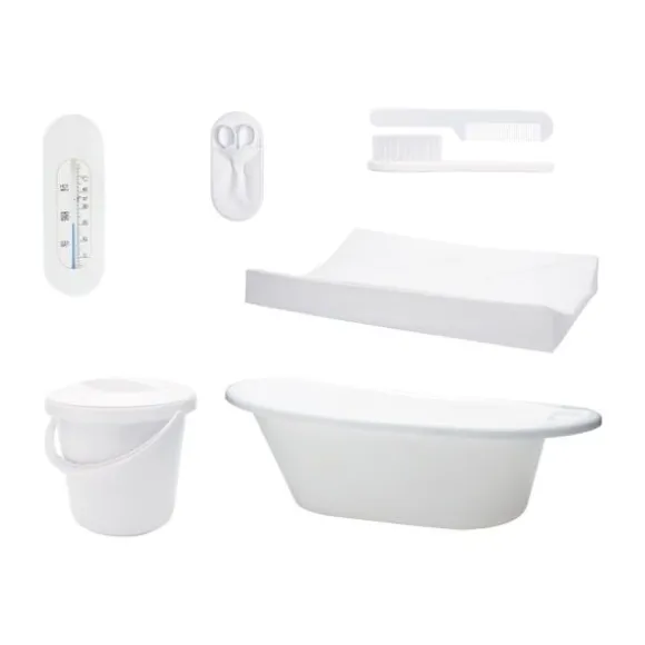 Bébé-Basics Badset 7-delig Wit
