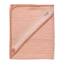Bebe-Jou Pure Cotton Badcape Pink