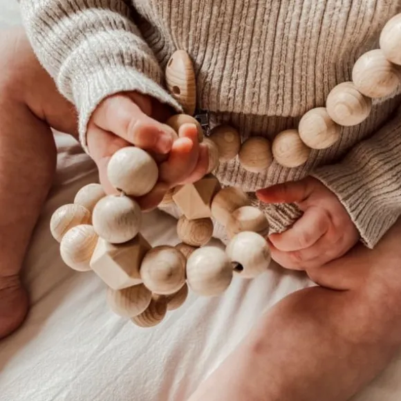 BEZISA Wooden Basics Crossball Natural