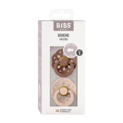 BiBs Boheme Fopspeen Ivory / Sage 0-6 Mnd 2 Stuks