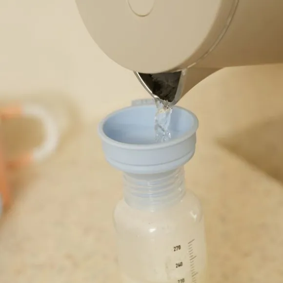 Bibs Fles - Medium Flow - 270 ml - Latex - Baby Blue