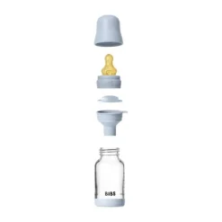 BIBS Fles - Slow Flow - 120 ml - Glas/Latex - Ivory