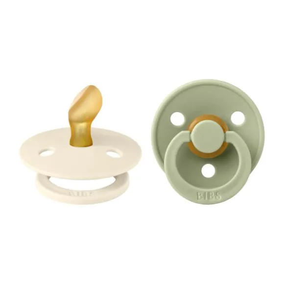 BiBs Fopspeen Anatomisch - 6-18 Mnd - 2 Stuks - Sage / Hunter Green