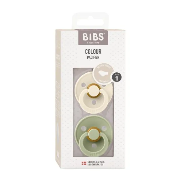 BiBs Fopspeen Anatomisch - 6-18 Mnd - 2 Stuks - Sage / Hunter Green