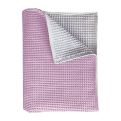 Bink Bedding Pique Ledikantdeken Dusty / Wit 100 x 150 cm