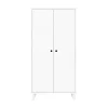 BLN Kids Sacha Kledingkast White 2-Deurs