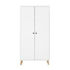 BLN Kids Sacha Kledingkast White / Natural 2-Deurs