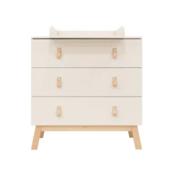 Bopita Babykamer Lines - Dune / Naturel | Ledikant 60 x 120 cm + Commode