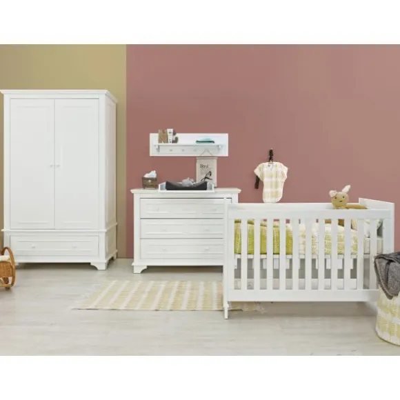 Bopita Charlotte Babykamer Wit | Bed 70 x 140 cm + Commode