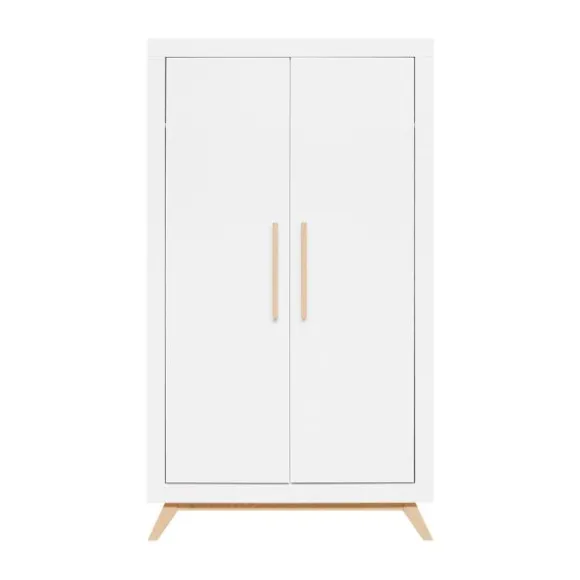 Bopita Fenna Babykamer Wit / Naturel | Bed 70x140 cm + Commode + Kast