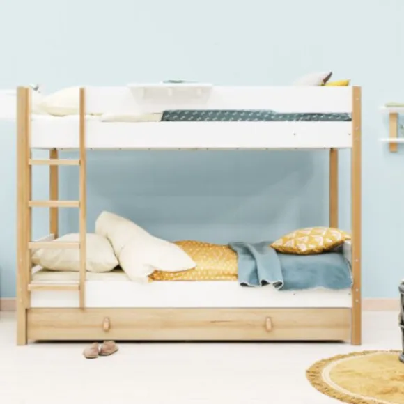 Bopita Lucas Bed - 90 x 200 cm - Wit / Naturel