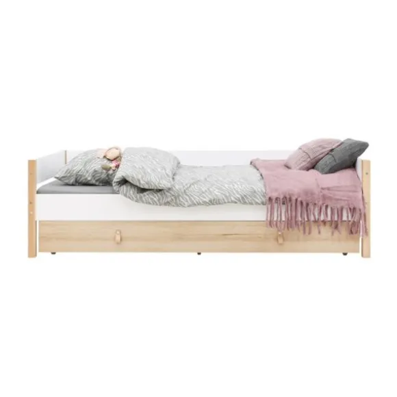 Bopita Lucas Bedbank - 90x200 cm - Wit/Naturel