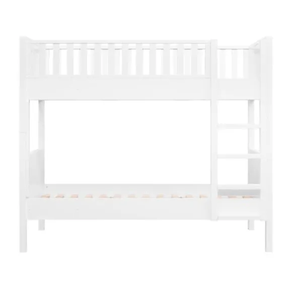 Bopita Stapelbed 90×200 met Rechte Trap Nordic - Wit
