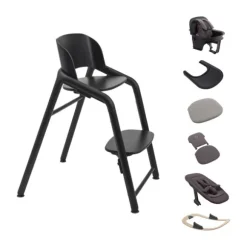 Bugaboo Giraffe Kinderstoel Ultimate Bundel – Wood/Grey