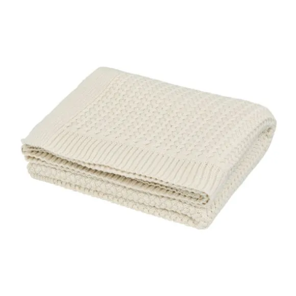 Cam Cam Copenhagen Harper Gebreide Baby Deken - Off White