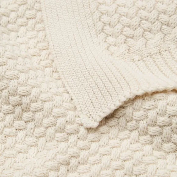 Cam Cam Copenhagen Harper Gebreide Baby Deken - Off White