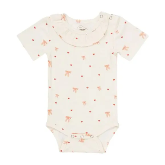 Cam Cam Copenhagen Romper Korte Mouw - Olivia - Maat 62 - Bows