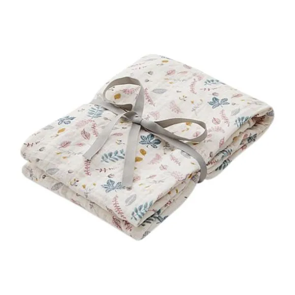 Cam Cam Pressed Leaves Hydrofiel Luier Rose 120 x 120 cm