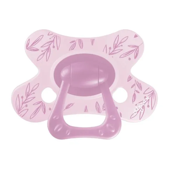 Difrax Natural Fopspeen - 6+ Mnd - Berry Pink Bunny