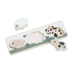Done By Deer Tiny Farm Voel Puzzel - Colour Mix