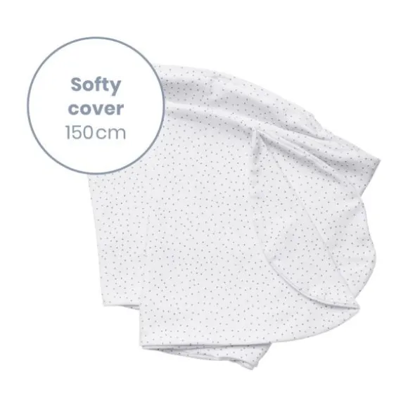 Doomoo Softy Silver Dots Voedingskussenhoes