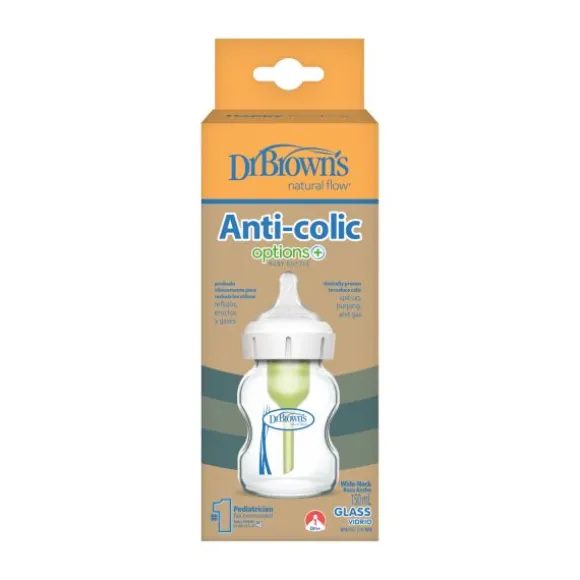 Dr. Brown’s Babyfles Brede Hals Glas - Options+ - 150 ml
