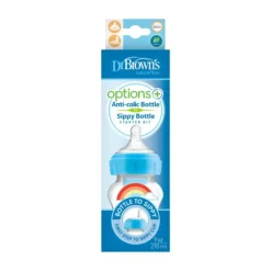 Dr. Brown’s Options+ Starter Kit Fles / Sippy Blauw 270 ml