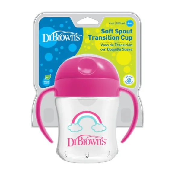 Dr. Brown's Trainingsbeker Roze 180 ml